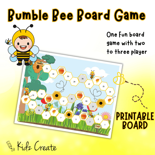 Printable bumble bee board game